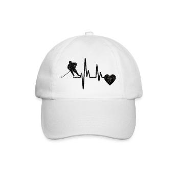 Eishockey Wintersport Eishockeyteam Geschenk - Baseball Cap - white/white - Front