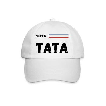 super tata - t-shirt assorti - Casquette classique - blanc/blanc - Devant