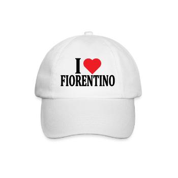 t-shirt I love Fiorentino t-shirt gift idea - Baseball Cap - white/white - Front