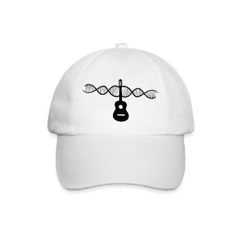 Guitar Guitarist Plucked Instrument Musical Instrument - Baseball Cap - white/white - Front