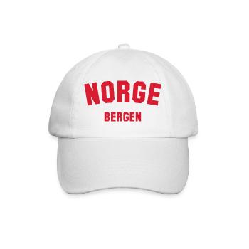 BERGEN, Norway Norwegen Norge - Baseball Cap - white/white - Front