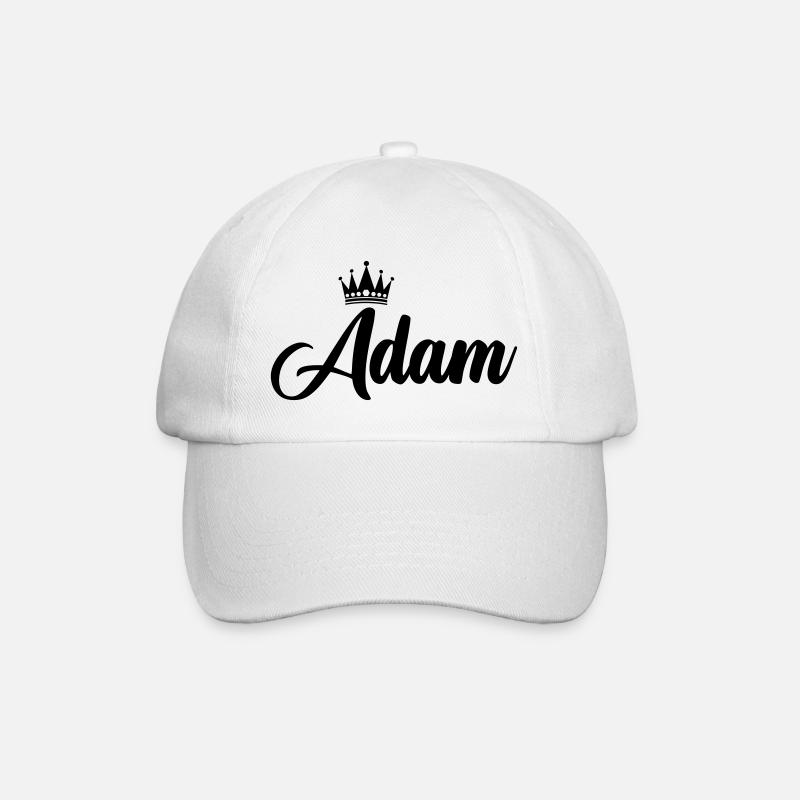 Adam - Casquette classique - blanc/blanc