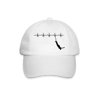 Bungee Jumping Evolution Sport Fun - Baseball Cap - white/white - Front