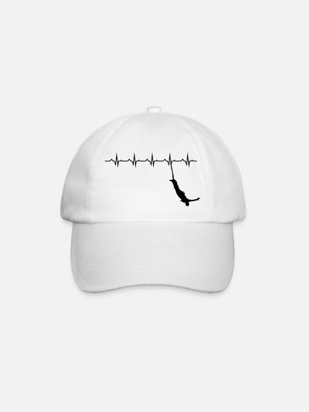 Bungee Jumping Evolution Sport Fun - Baseball Cap - white/white