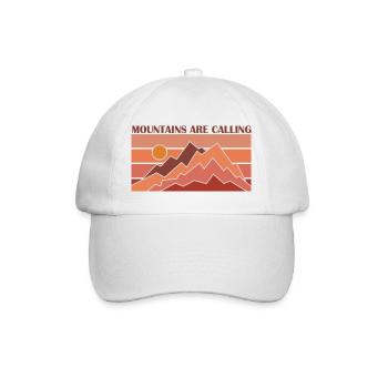 Berge Kletterer Natur Abenteuer - Baseballkappe - Weiß/Weiß - Vorne