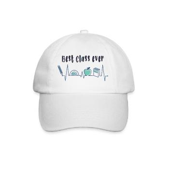 Best class ever - Baseball Cap - white/white - Front
