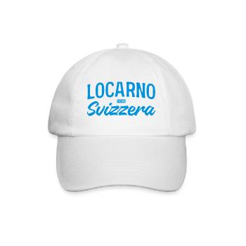 Locarno Blue Hand Lettering Switzerland - Baseball Cap - white/white - Front