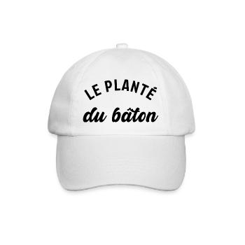 Le planté du bâton - Casquette classique - blanc/blanc - Devant