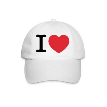J’aime | Amour | J’aime - Casquette classique - blanc/blanc - Devant