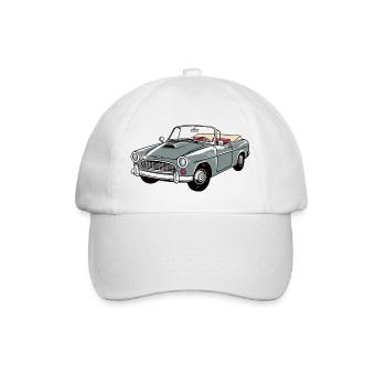 Grey convertible - Baseball Cap - white/white - Front