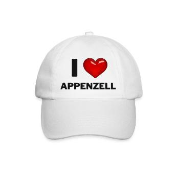 I Love Appenzell - Baseball Cap - white/white - Front