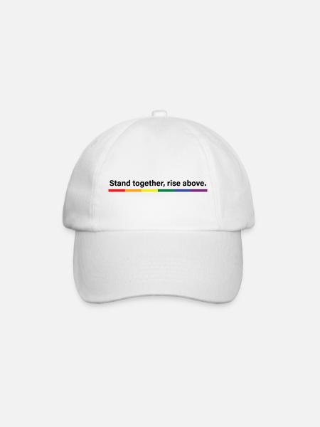 Stand together, rise above - Baseball Cap - white/white