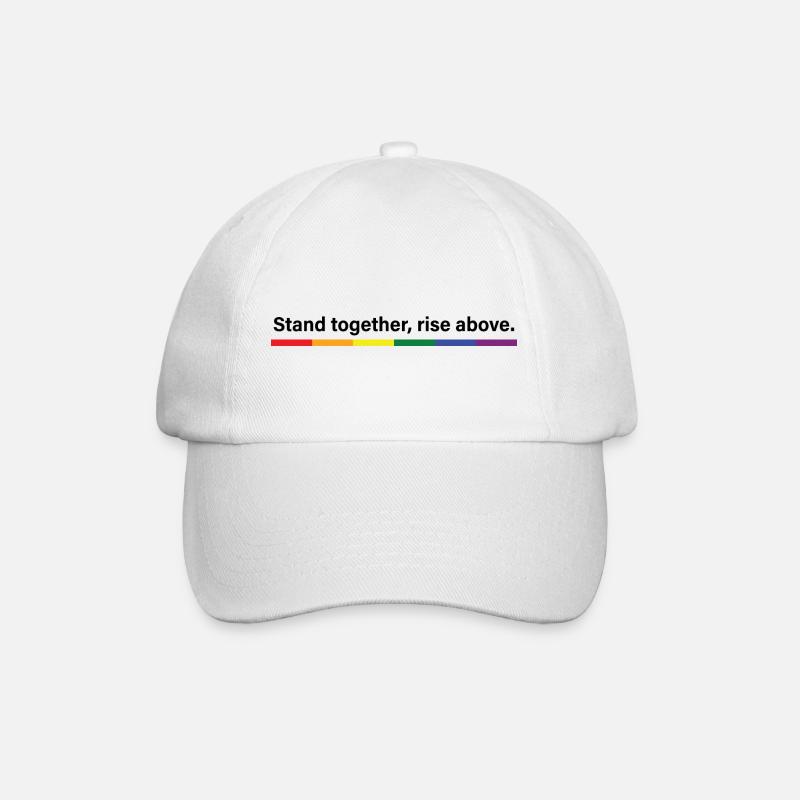 Restez unis, élevez-vous au-dessus - Casquette classique - blanc/blanc
