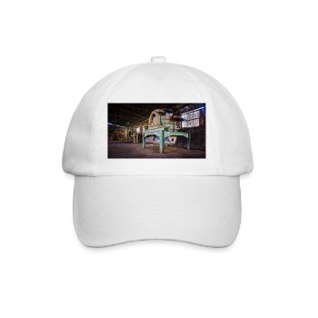 Urbex Photography | Abandoned rusty machine - Baseball Cap - white/white - Front