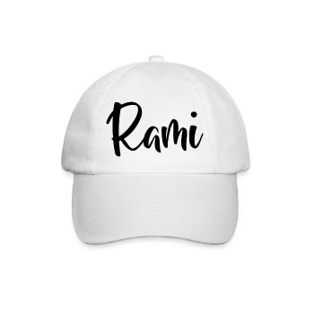 Prénom Rami - Casquette classique - blanc/blanc - Devant