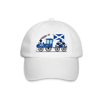 Scotland Flag Football Railway - Baseball Cap - white/white - Front