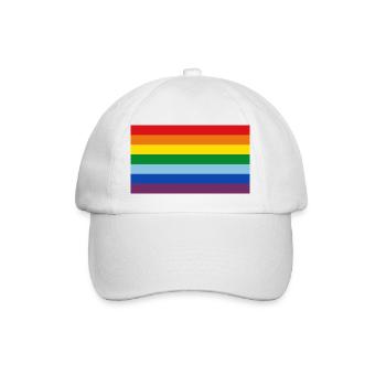 regenbogen - Baseballkappe - Weiß/Weiß - Vorne