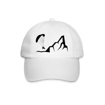 Montagne - Parapente - (5) - Casquette classique - blanc/blanc - Devant