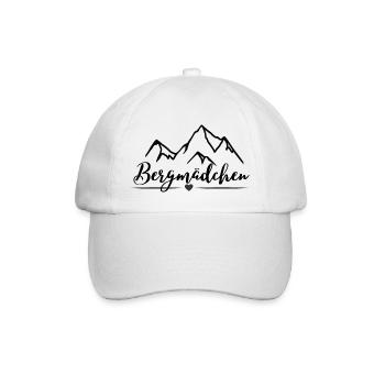 Bergmädchen - Baseballkappe - Weiß/Weiß - Vorne