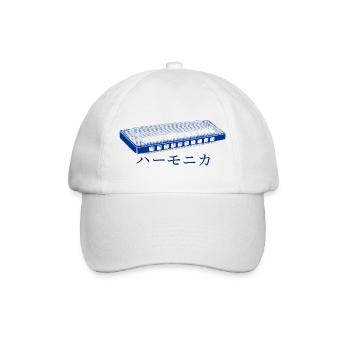 Harmonica Blues Japanese - Baseballkappe - Weiß/Weiß - Vorne