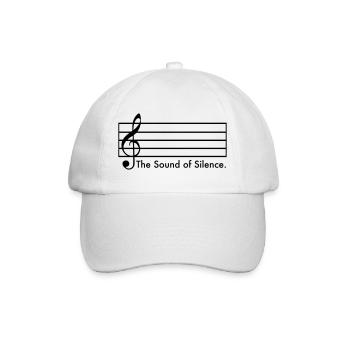 The Sound of Silence - Baseballkappe - Weiß/Weiß - Vorne