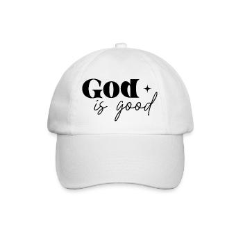 God is good - Baseball Cap - white/white - Front