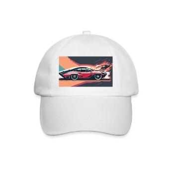 Sunset Racecar - Baseballkappe - Weiß/Weiß - Vorne