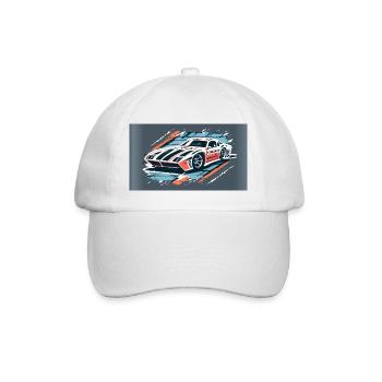 Racecar White-Red - Baseball Cap - white/white - Front