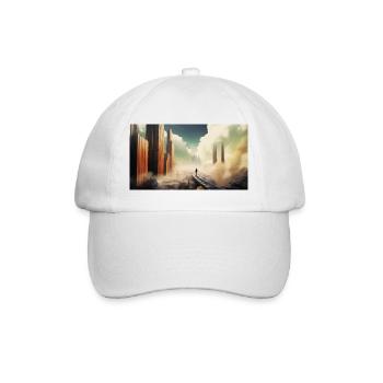 Ligne d’horizon vue du ciel - Casquette classique - blanc/blanc - Devant