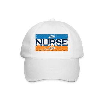 Nurse - Baseball Cap - white/white - Front