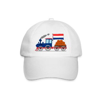 Holland Flag Basketball Railroad - Baseball Cap - white/white - Front