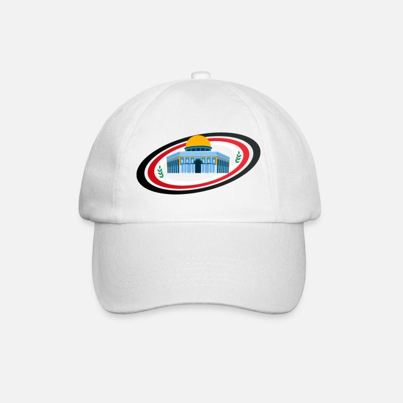 Jerusalem Mosque Quds Sakhra - Baseball Cap - white/white