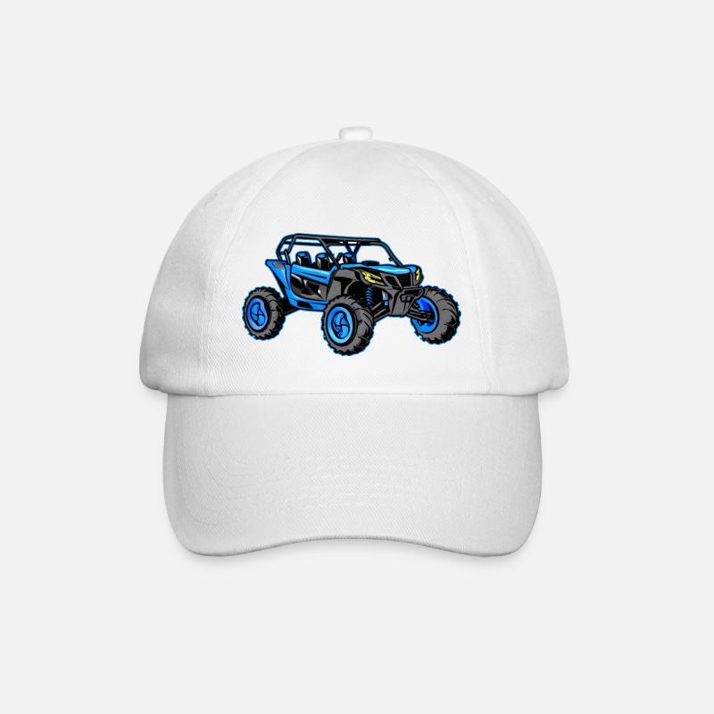 Buggy tout-terrain bleu - Casquette classique - blanc/blanc