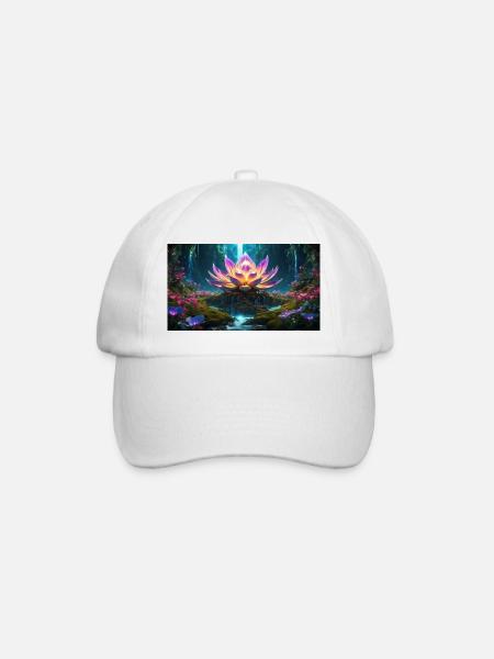 Lotus Blossom - Baseball Cap - white/white