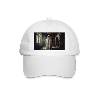 fantôme maléfique dans une vieille maison monstre horreur sombre - Casquette classique - blanc/blanc - Devant