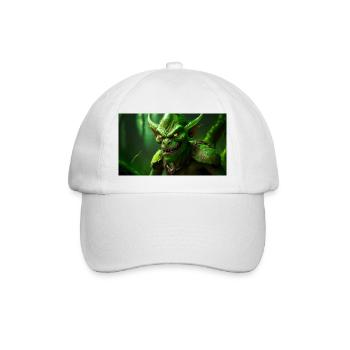 gobelin maléfique sourire monstre sombre horreur effrayant - Casquette classique - blanc/blanc - Devant
