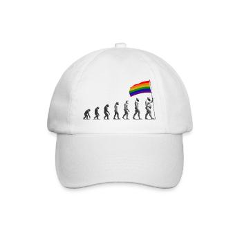 LGBTQIA + Évolution de la fierté - Casquette classique - blanc/blanc - Devant