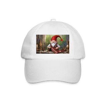 Mignons petits gnomes vie quotidienne – artisanat - Casquette classique - blanc/blanc - Devant