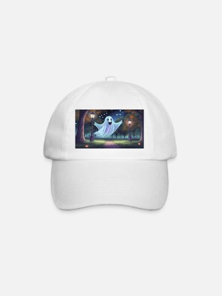 Ghost - Junge niedliche kleine Monster - Baseballkappe - Weiß/Weiß
