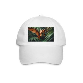 Un dragon vert orange réaliste dans l’outback - Casquette classique - blanc/blanc - Devant