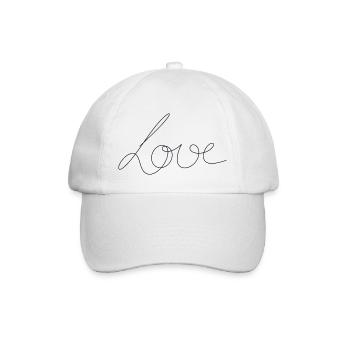 Amour - Casquette classique - blanc/blanc - Devant