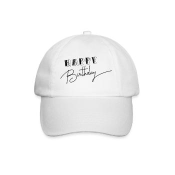 HAPPY BIRTHDAY - Casquette classique - blanc/blanc - Devant