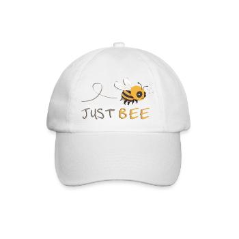Just Bee - Sei du selbst! - Baseballkappe - Weiß/Weiß - Vorne