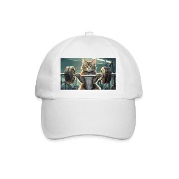 Pun ambiguous german expression - Muskelkater - Baseball Cap - white/white - Front