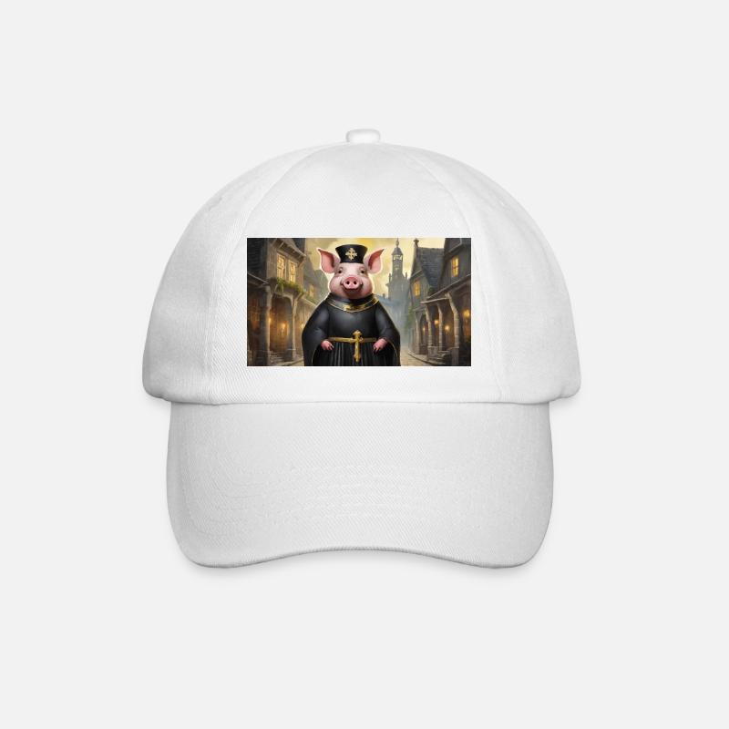Jeu de mots ambigu sur l’expression allemande – Schweinepriester - Casquette classique - blanc/blanc