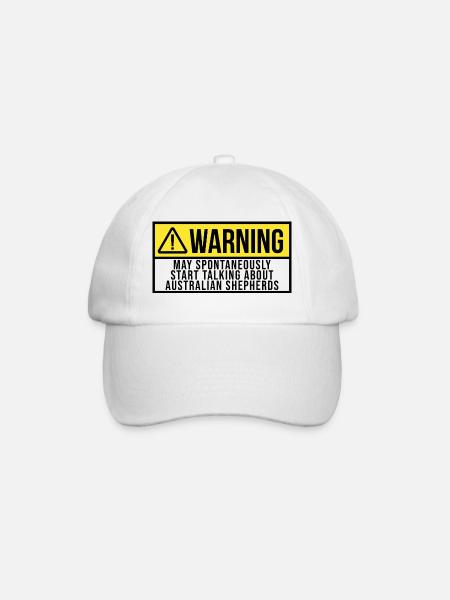 Australian Shepherd Australian Shepherd - Baseball Cap - white/white