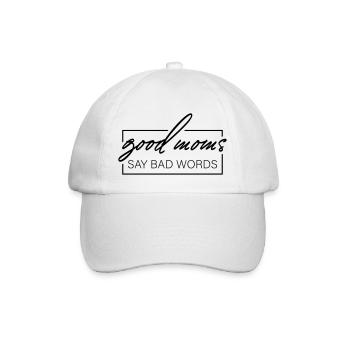 Les bonnes mamans disent de gros mots - Casquette classique - blanc/blanc - Devant