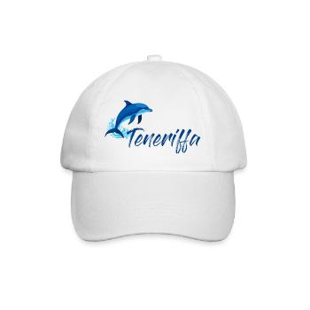 Vacances à Tenerife avec un dauphin - Casquette classique - blanc/blanc - Devant