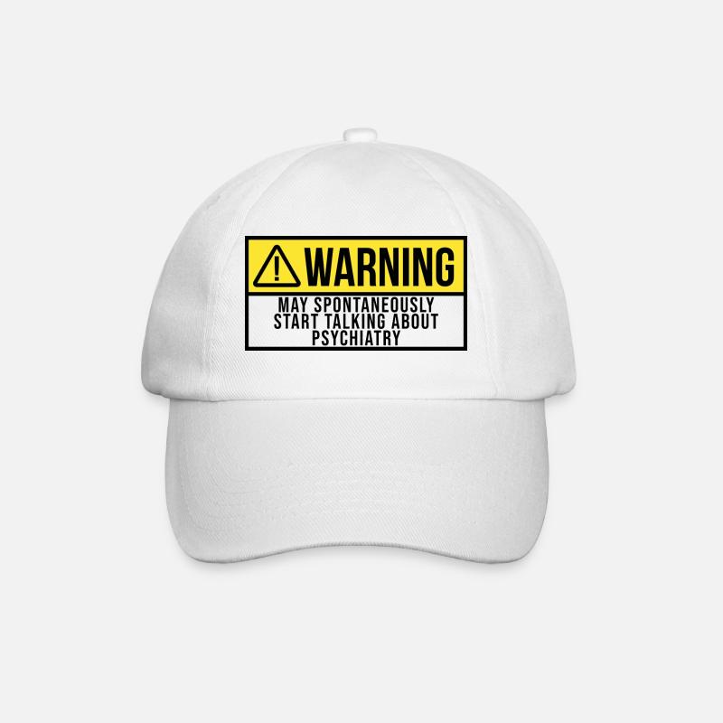 psychiatrie - Casquette classique - blanc/blanc