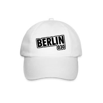 Berlin - 030 - Capitale - Allemagne - Indicatif régional - Casquette classique - blanc/blanc - Devant